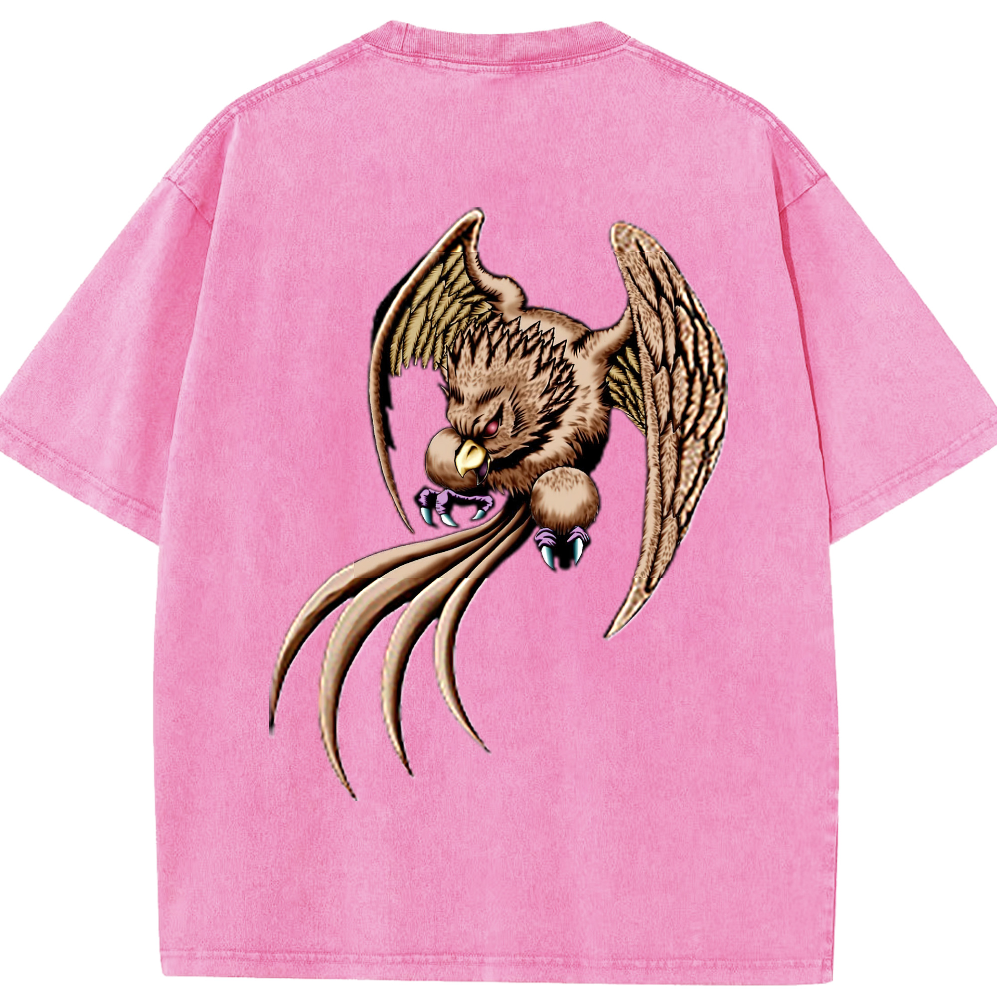 （画像用） 遊☆戯☆王 Yu-Gi-Oh! 綿100% ヴィンテージ風 半袖Tシャツ（背面プリント）